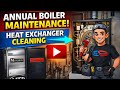 Boiler Heat Exchanger Cleaning (Munchkin) #hvac