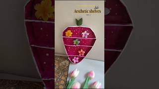 DIY stawberry Shelf 😱🍓Cute Pinterest Room Decor #shorts #viral #diy #roomdecor #aesthetic #homedecor
