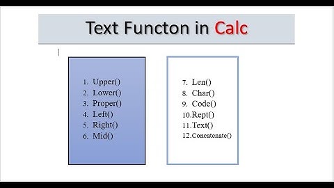 text function in calc || CCC important function || calc formulas in hindi | calc all  text function