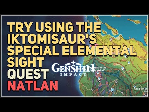 Try using the Iktomisaur's special Elemental Sight Genshin Impact