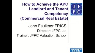 APC Landlord & Tenant Competency Achievement