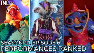 Season 11 Ep 6 Performances ranked (The masked singer US)