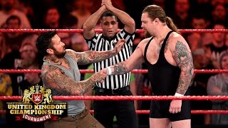 A controversial headbutt creates chaos: WWE United Kingdom Championship Tournament