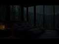 Rainy Bedroom Ambience with Calm Piano Music | Cozy Night Sounds for Deep Sleep and Relaxing