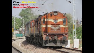 Fierce Kazipet , Guntakal &amp; Maula Ali Alco Twins with Jaipur Hyderabad Express | Indian Railways !!