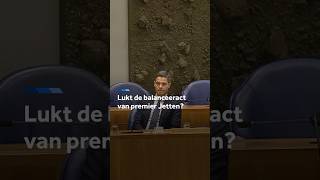 Lukt de balanceeract van premier Jetten?