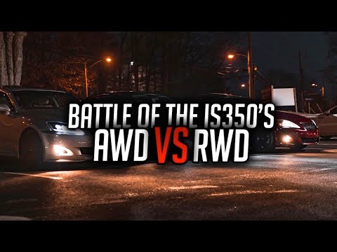 Lexus IS350 AWD VS RWD. Which is Faster??