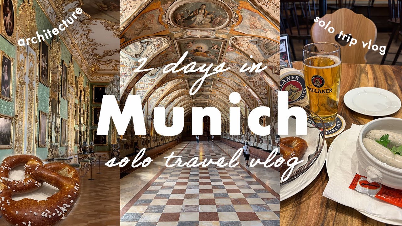 ミュンヘン旅行vlog 🇩🇪 観光 | ドイツのお土産 |グルメ🍽️アール・ヌーヴォー建築 |会社員のGWひとり旅 |レストラン |美術館 |