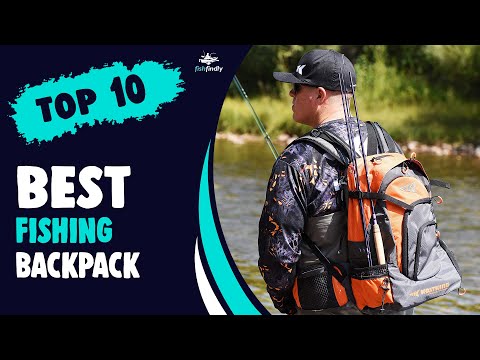 Super Tough Fishing Backpack with Rod Holder