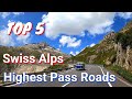 Top 5 höchstgelegene Passstrasse innerhalb der Schweiz