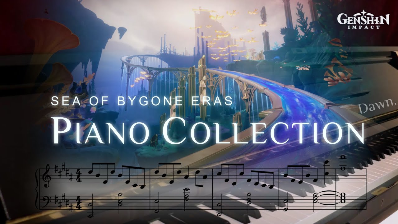 Relaxing Themes - The Sea of Bygone Eras Piano Collection | Genshin Impact