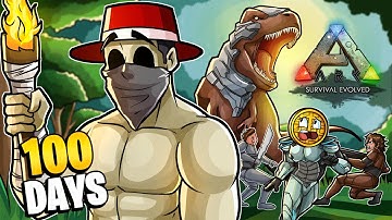 We Spent 100 DAYS In ARK: Survival Evolved!