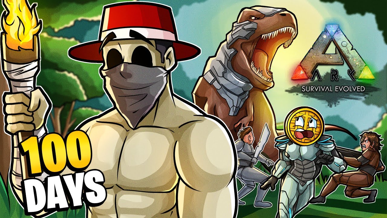 We Spent 100 DAYS In ARK: Survival Evolved!