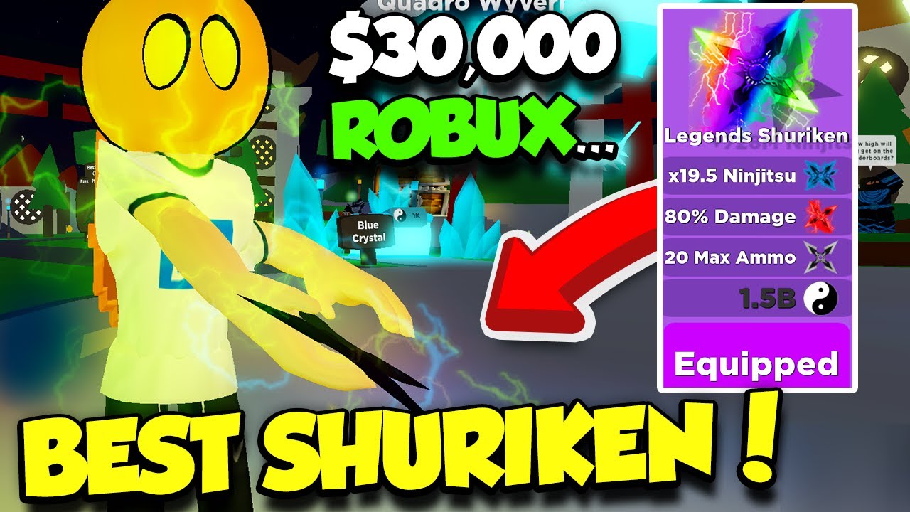 I Spent 30 000 Robux Getting The Legends Shuriken In Ninja Legends - como conseguir 30 000 robux en roblox by t selly