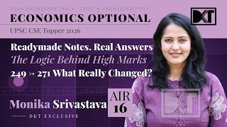 Air 16 Cse 2025 Economics Optional Strategy L From 249 To 271 Marks | What Really Changed