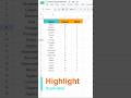 Highlight Duplicate| Highlight all duplicates in seconds #excel #googlesheets #exceltipsandtricks
