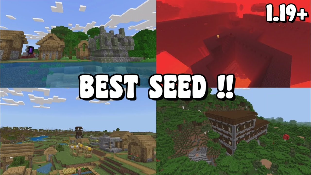 BEST SEED for Bedrock 1.19 | Lots of Villages and Temples | Epic Loot ...