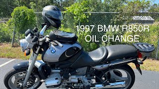 1997 BMW R850R Oil Change