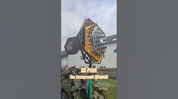 3D Printed Honeycomb Wind turbine #3dprint #windmill #bambulab