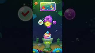 Bubble2 水族箱 海馬1-1～1-3《52球 消除怪獸、收集樹葉、收集泡泡》