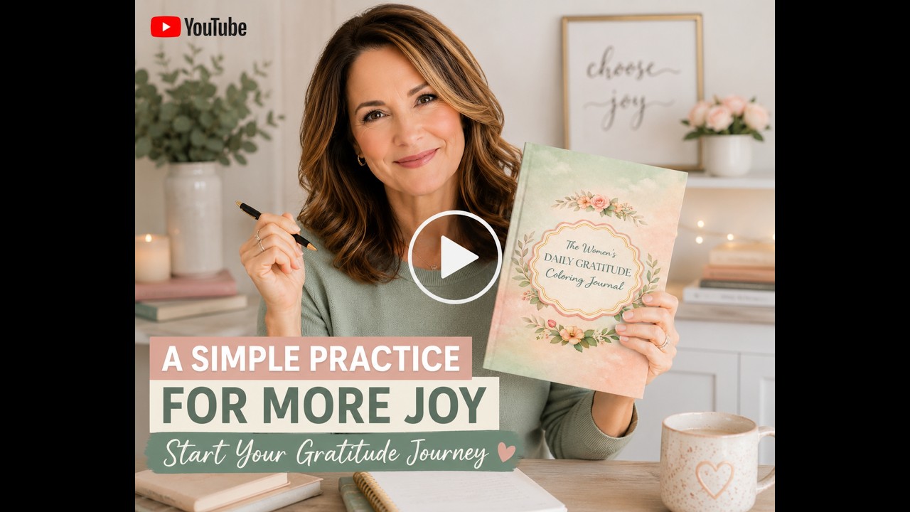 Daily Gratitude Coloring Journal for Women | A Simple Self-Care Practice to Find More Joy
