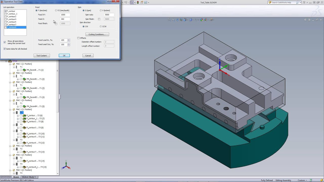 Changing Tool Data