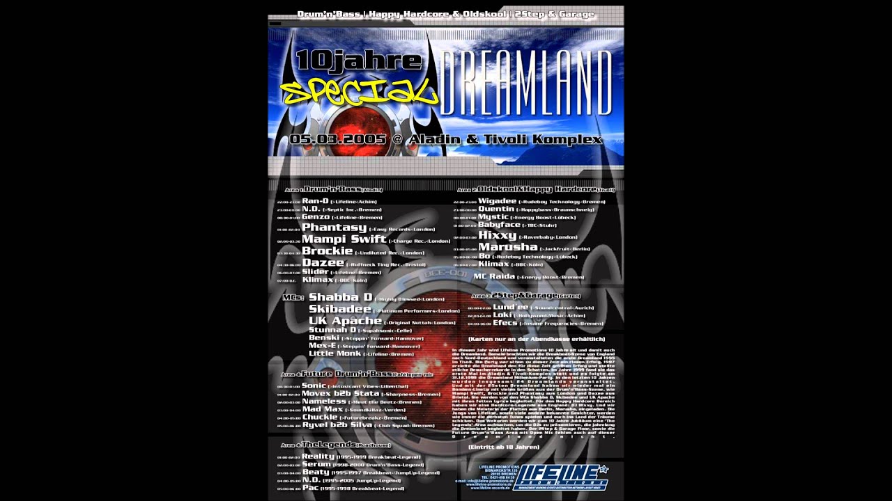 DREAMLAND 10 Years Special - Dj Phantasy - Side A