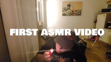 my first asmr video :] (ramble, random trigger)