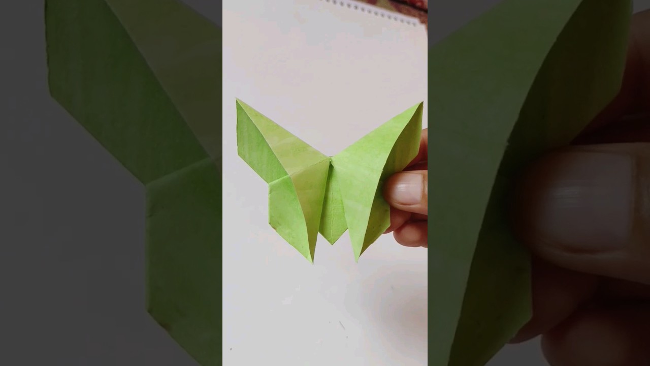 Easy steps to create a stunning paper origami butterfly 🦋