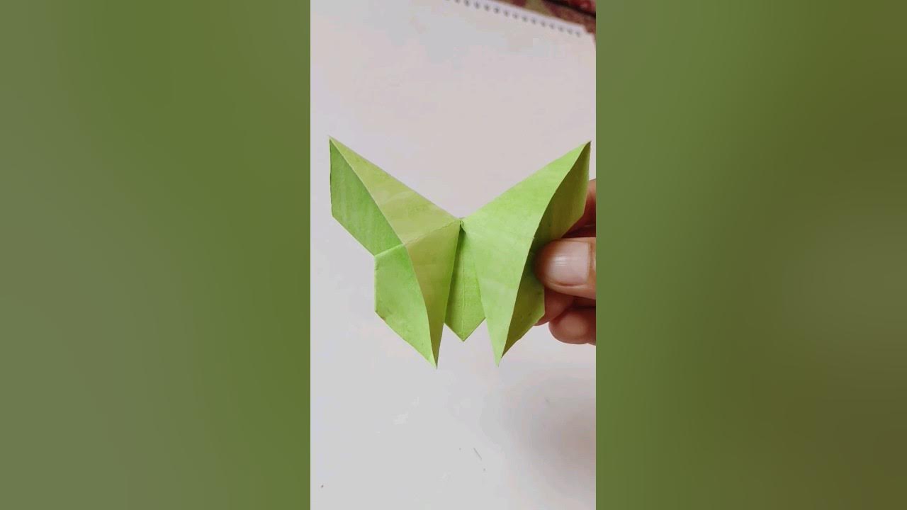 Easy steps to create a stunning paper origami butterfly 🦋