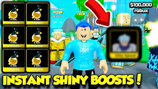 I Bought $100,000 Worth Of INSTANT SHINY BOOSTS In Anime Fighters Simulator AND Got This (Roblox)