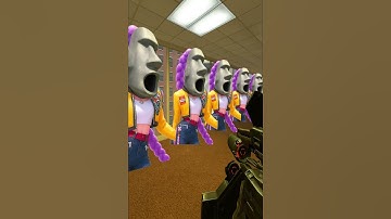 Horror Moai and Rumi vs Moy in Office