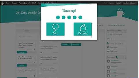 Energise your online distributed meetings with Lean Coffee Table