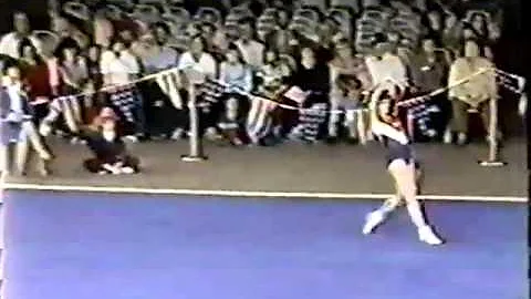 Kelly Garrison FX 1982 USGF Single Elimination gym...