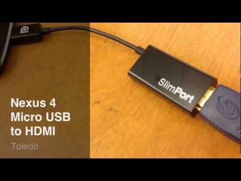 Nexus 4 Slimport HDMI 어댑터 검토