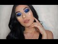 KIM KARDASHIAN INSPIRED BLUE EYESHADOW LOOK | DALIA BENAVIDES