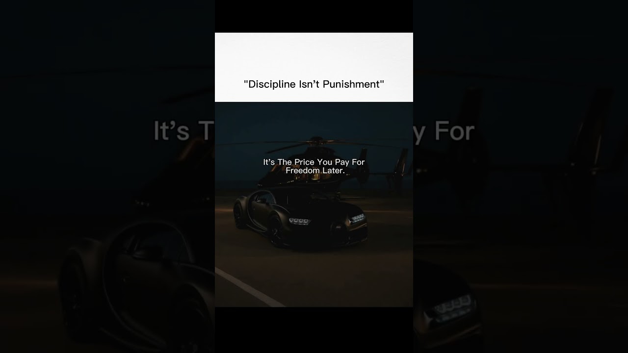 Discipline Isn't Punishment: It's the Price You Pay for Freedom Later 