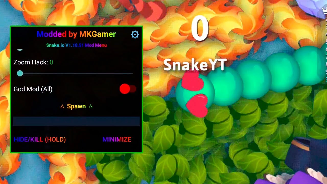 snake io Modmenu Gameplay 🐍 snake game#snakeio #modmenu 