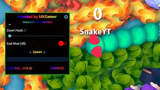 SNAKE.IO MOD MENU EPIC SNAKE IO GAMEPLAY 🐍 USES ALL HACK MOD/WALL