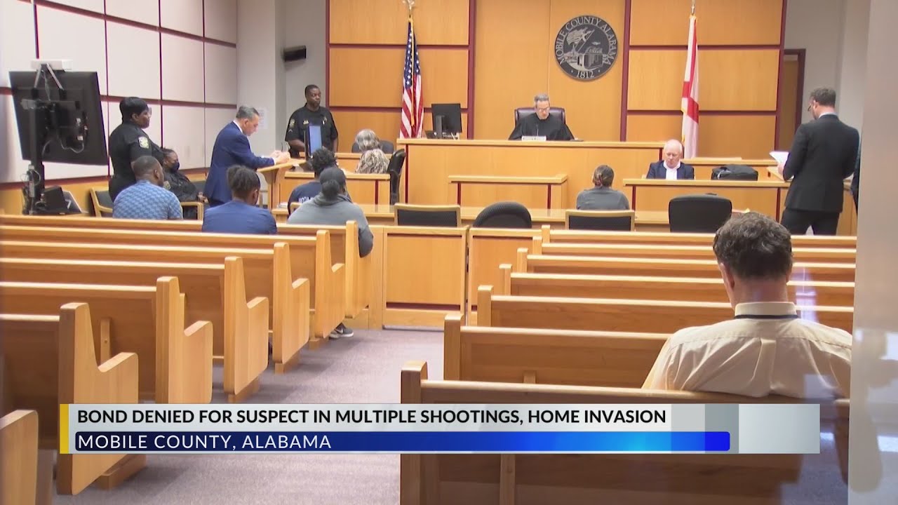 Bond denied for suspect in multiple Mobile shootings - YouTube