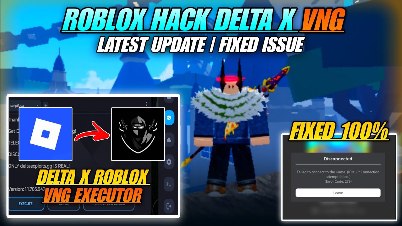 Как установить взлом Roblox Delta X VNG Executor, исправлена ​​ошибка, последнее обновление 2026 ...