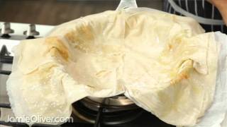 How To - assemble the spinach and feta filo pie from 30-Minute Meals