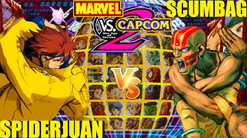 MvC2 Mvci Umvc3 SPIDERJUAN vs SCUMBAG pt 3