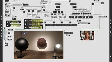 Max MSP patch interactive Takis audio and video clips