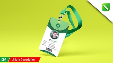 #117 CorelDRAW 2021 - Corporate ID card design tutorial with V-ENN graphics