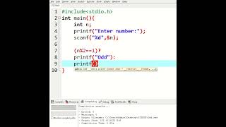 ODD OR EVEN || VERSION 1 || USELESS CODES || C PROGRAMS || TERNARY OPERATOR