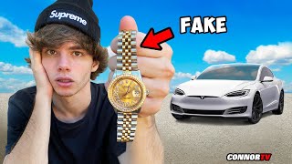 Trading a Penny to a PS5 to a Tesla *SCAMMED* Fake Rolex