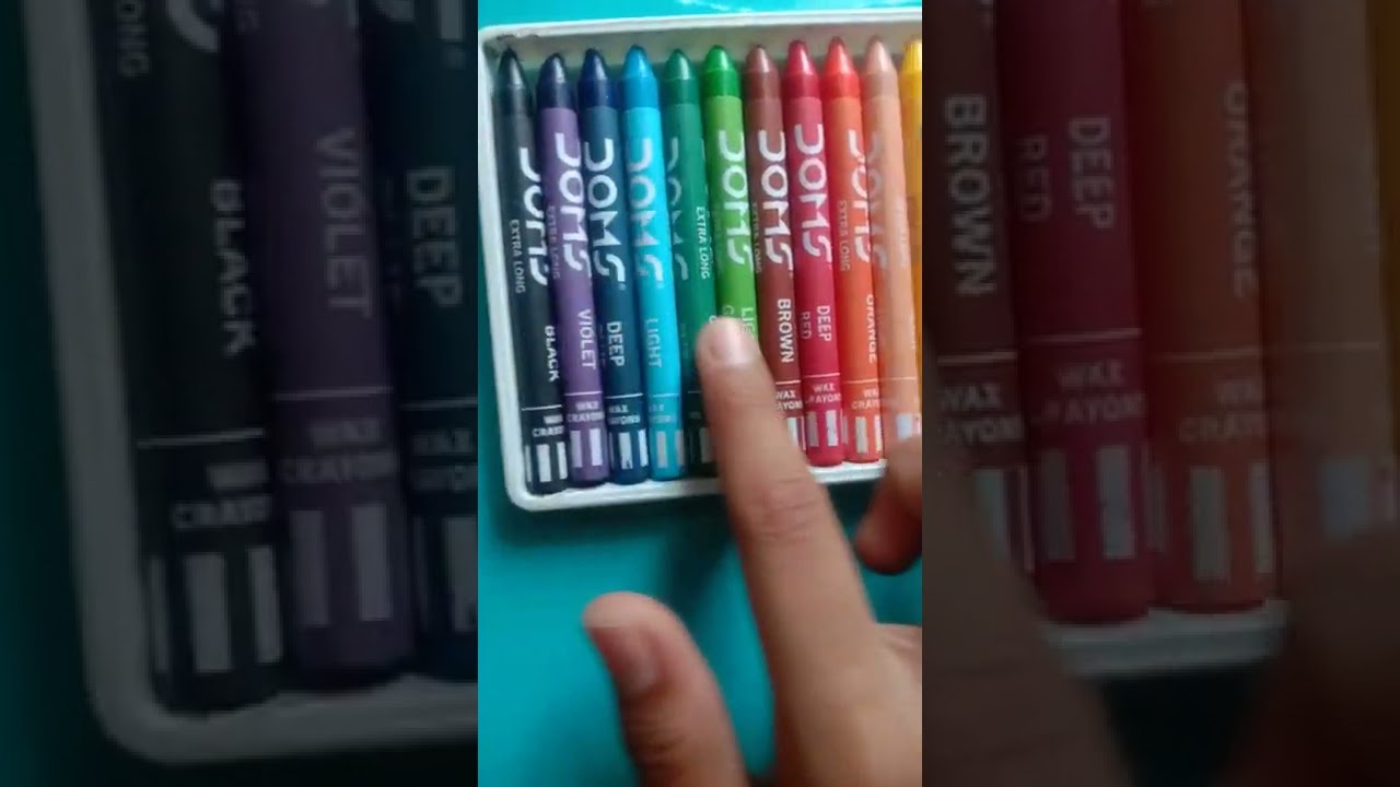 Unboxing Doms Wax Crayons In Rs 25 Amazon Artaparna Domscolour