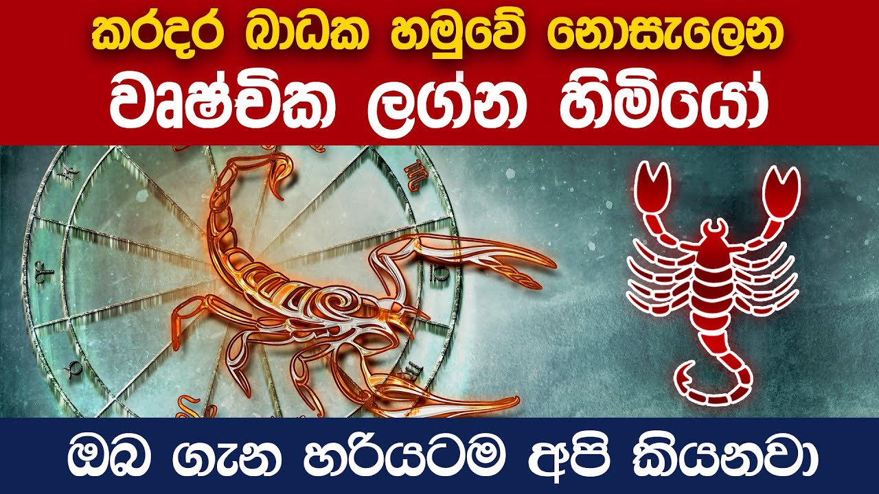 Scorpio | වෘශ්චික ලග්නය හිමි ඔබ ගැන හැමදේම දැන ගන්න | Vrushchika Lagnaya Lagna Palapala 2022