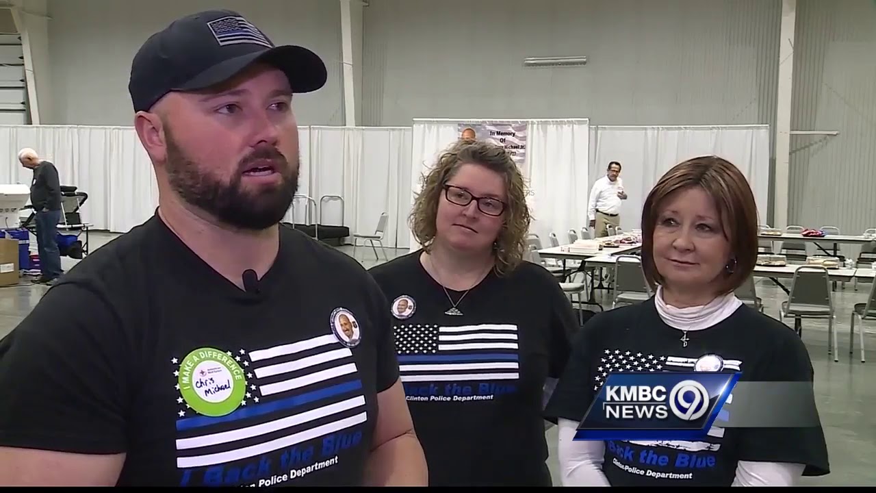 Slain Clinton, Mo. Police Officer honored and remembered with a blood